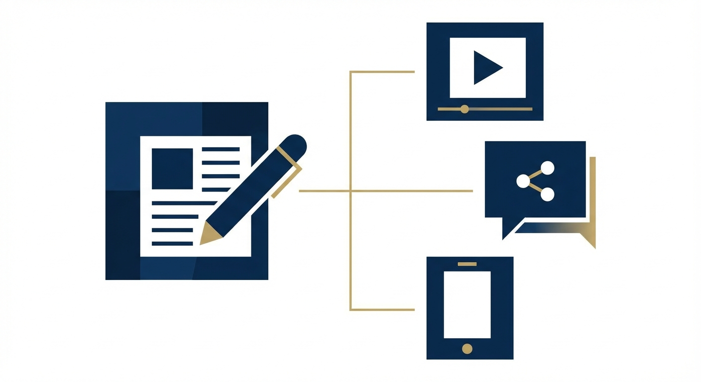 Content workflow: from blog to video to social media